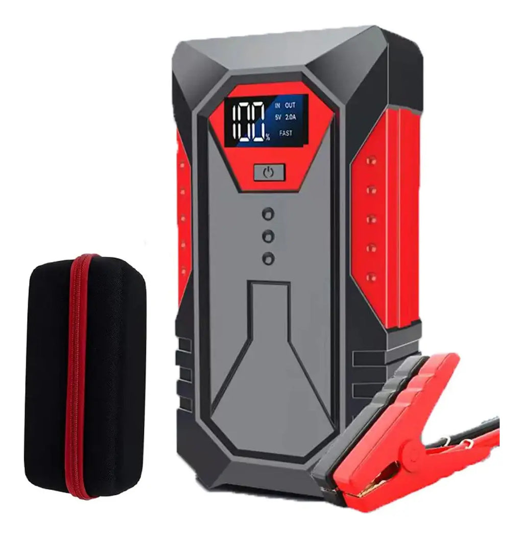 High Power Kit Iniciador Batería Emergencia Carro Moto Portátil Negro