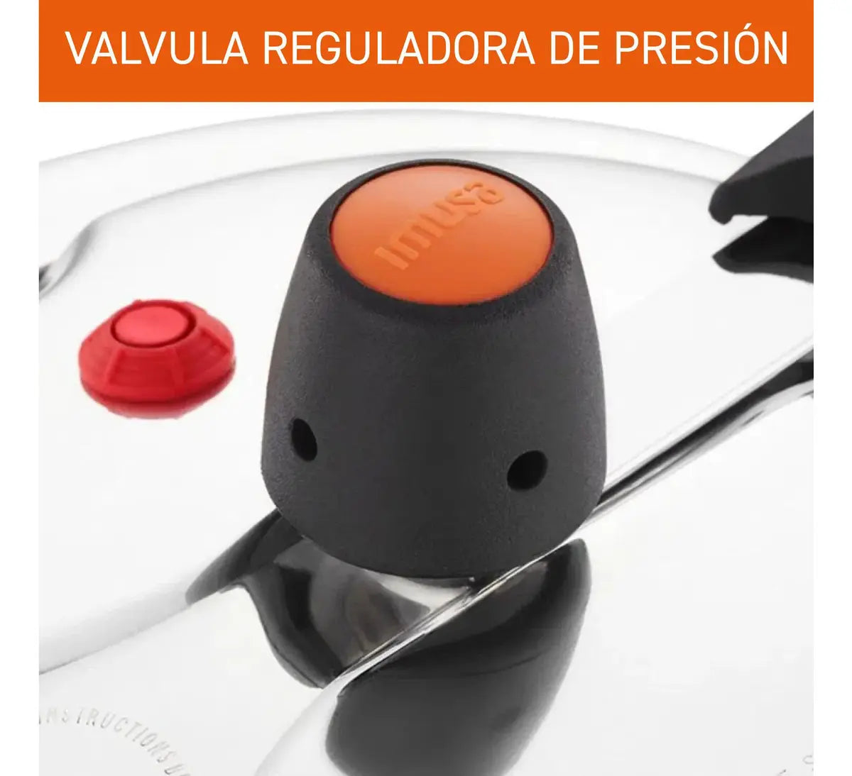 Olla a Presión Imusa SecuryPlus 7 Litros Aluminio Plateado