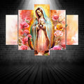 Cuadro Decorativo 5 Piezas Religioso W 191 Madera MDF