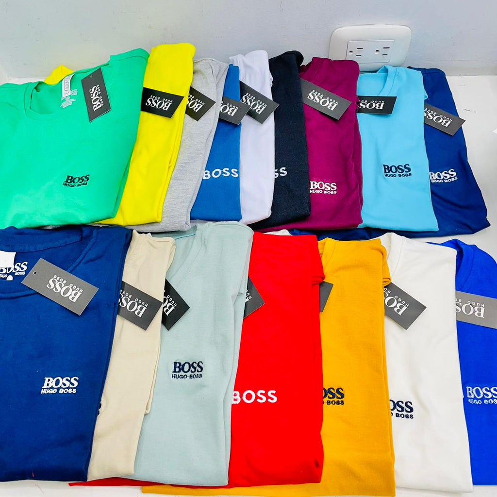 Kit 5 Camisetas Estilo Hugo Boss y Perfume Acqua Gio