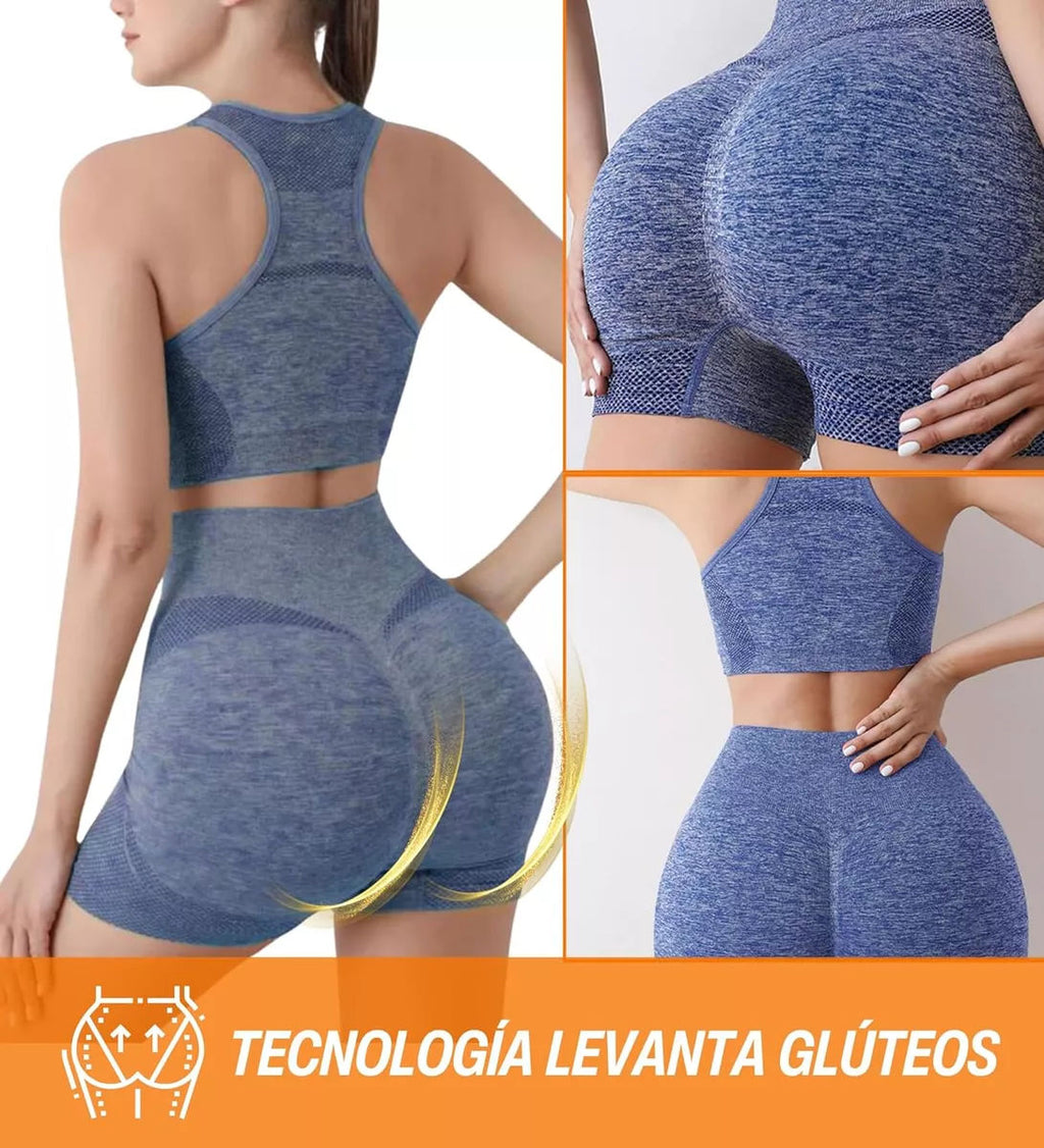 Conjunto Deportivo Femenino Transpirable para Yoga y Gimnasio