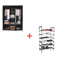 Combo Armario 3 Cuerpos y Zapatero 6 Niveles Organizador