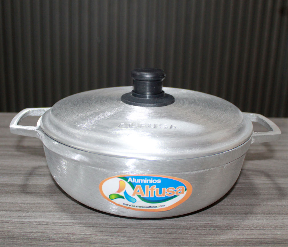 Alfusa Juego de Ollas Caldero Compacto Aluminio 8 Piezas