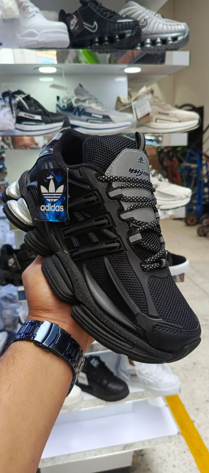 Adidas Adistar XLG Zapatillas Deportivas Malla Cuero Sintético