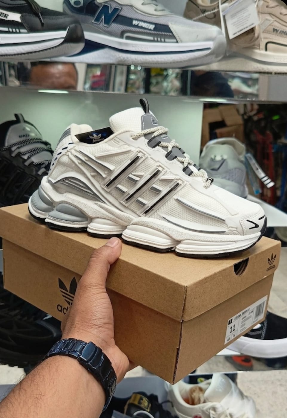 Adidas Adistar XLG Zapatillas Deportivas Malla Cuero Sintético