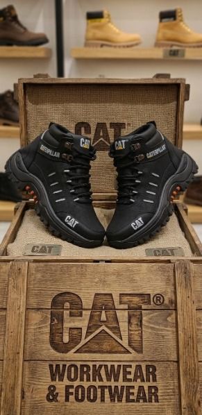 Bota Caterpillar Work de Cuero Sintético para Hombre