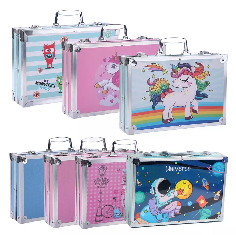 Set Arte 145 Piezas Estuche Metálico y Rollo Póster