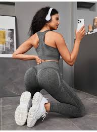 Conjunto Deportivo Manga Corta Alta Elasticidad Entrenamiento