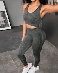 Conjunto Deportivo Manga Corta Alta Elasticidad Entrenamiento