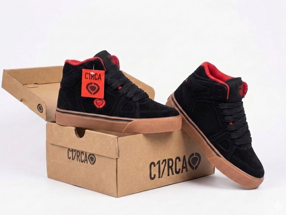 Botas Skate C1RCA Caña Alta Unisex Estilo Urbano Resistentes