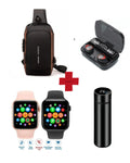 Oh Homie Combo Reloj Inteligente, Bolso, Audífonos M10 y Termo