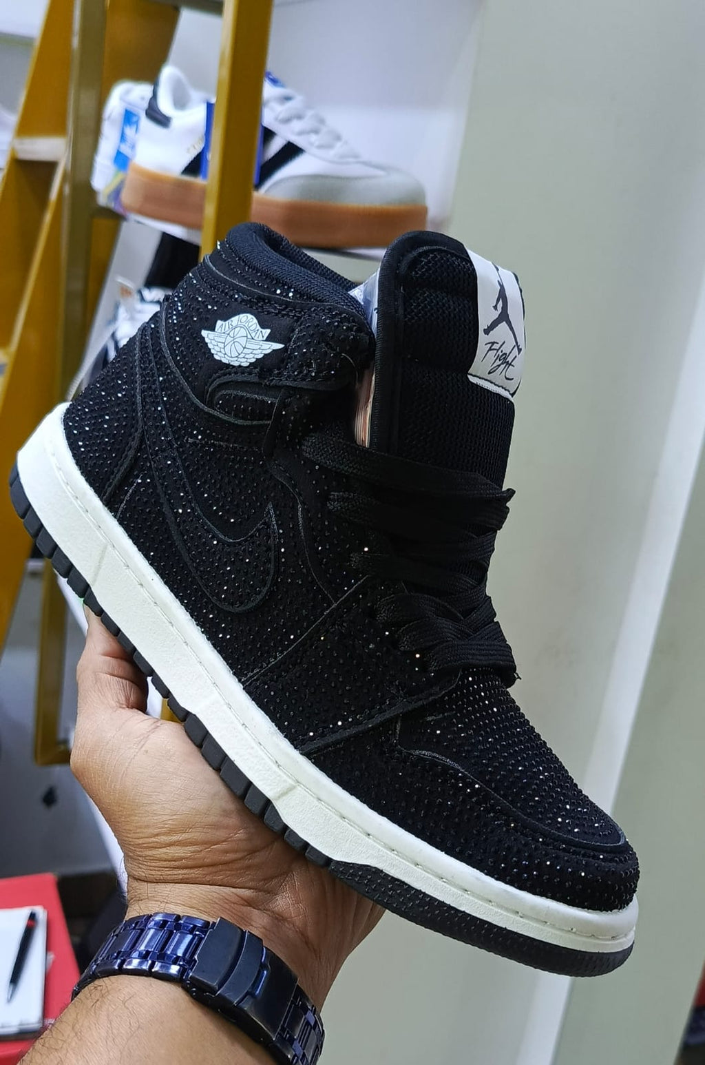Jordan Retro 1 Zapatillas Brillantes Edición Elegante