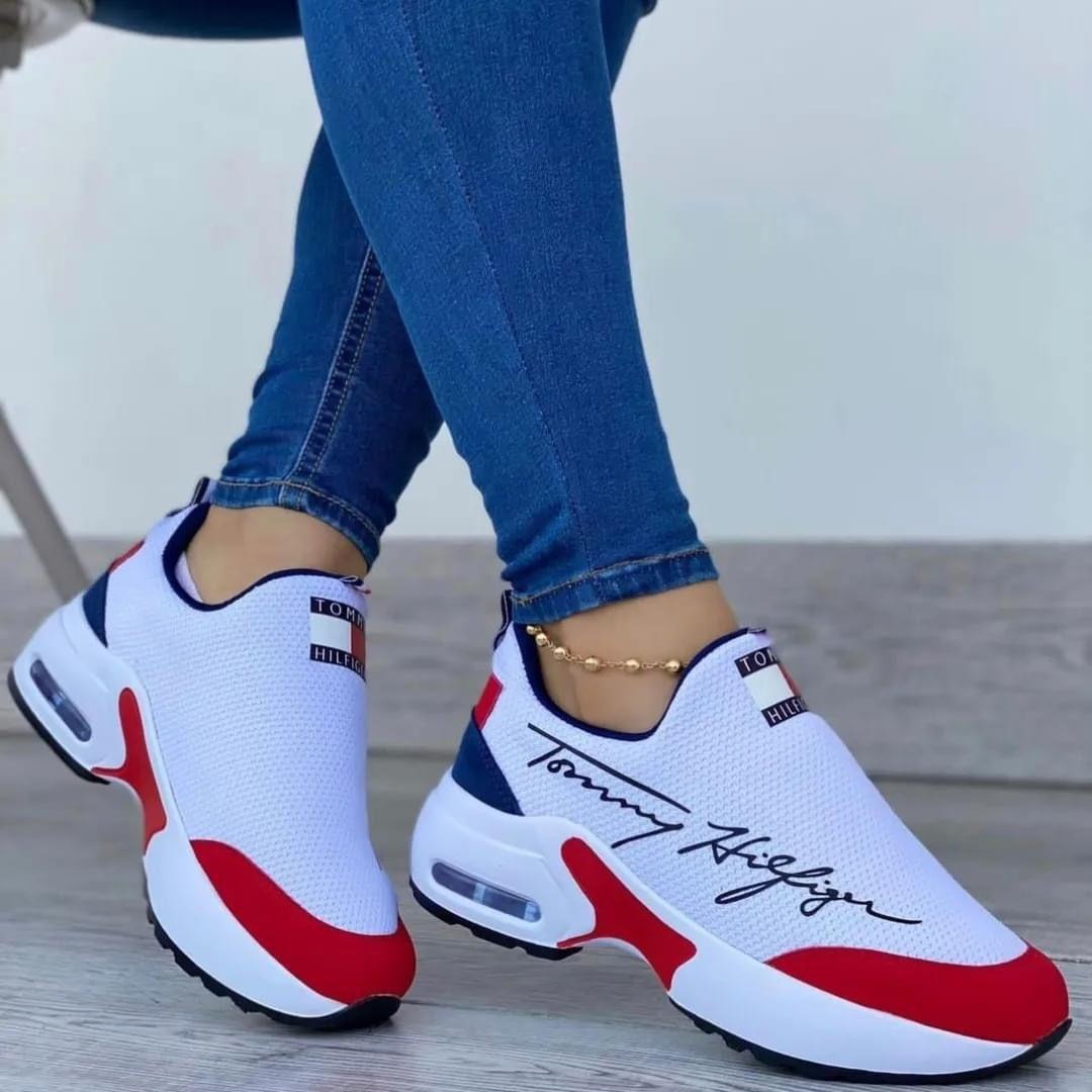 Zapatillas Tommy Hilfiger Mujer Casual Elegantes Confortables Diseño Urbano