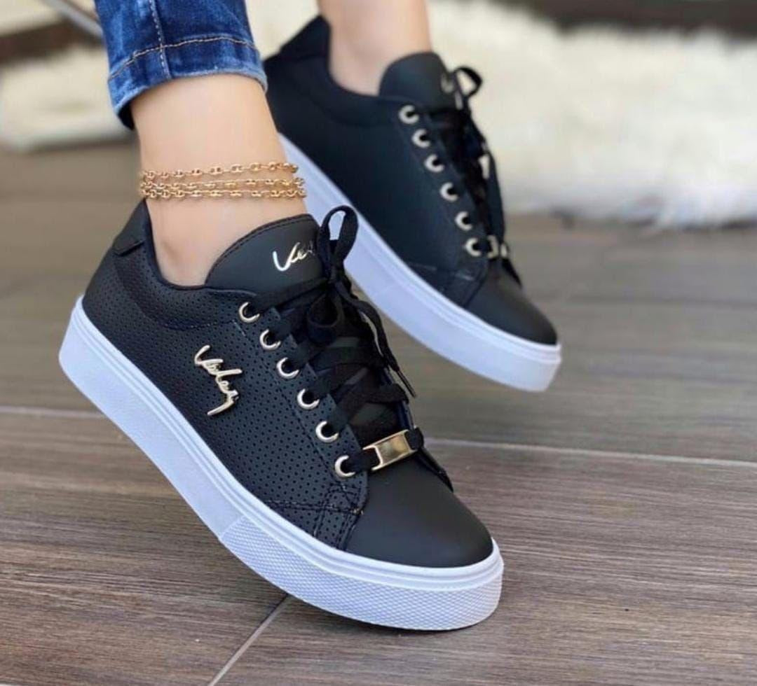 Tenis Vélez para Dama en Cuero Genuino Diseño Casual Elegante