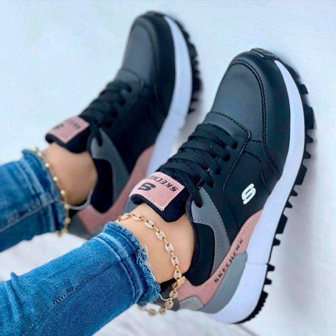 Tenis Skechers Mujer Deportivos Transpirables Ligeros Para Caminar Diariamente