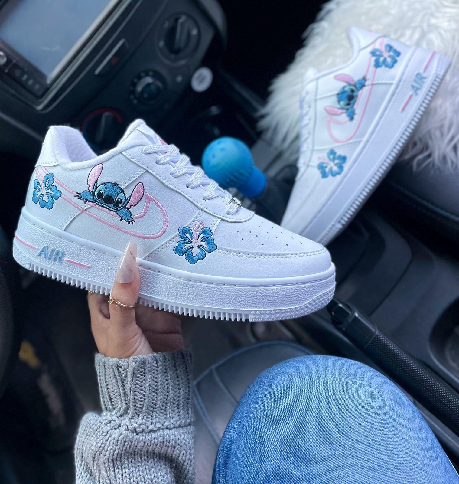 Tenis Nike Air Force One Bordados Dama Estilo Urbano Clásico