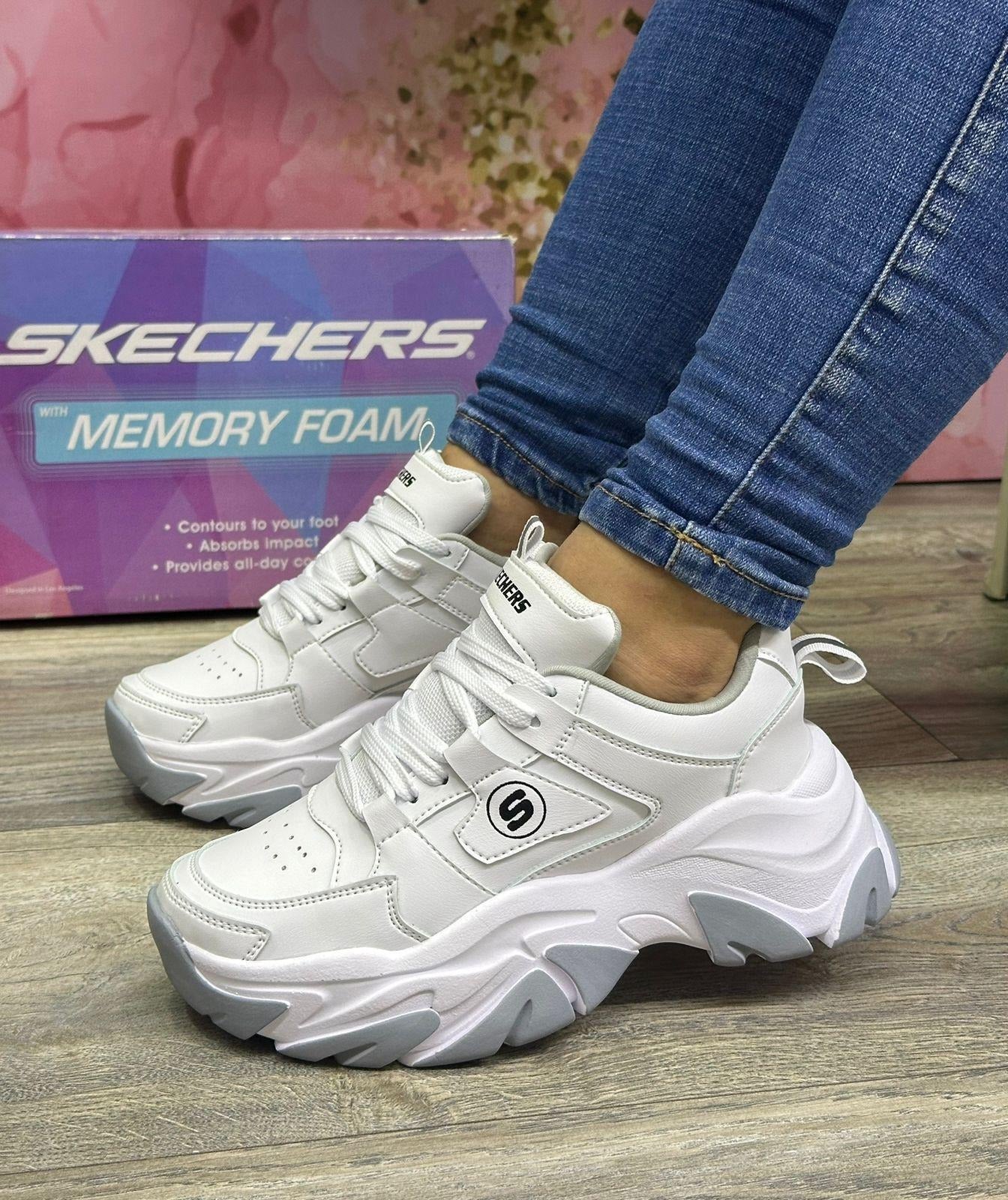 Zapatillas Skechers Mujer Comodidad Ligera Diseño Urbano Estilo Casual Diario