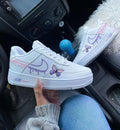 Tenis Nike Air Force One Bordados Dama Estilo Urbano Clásico