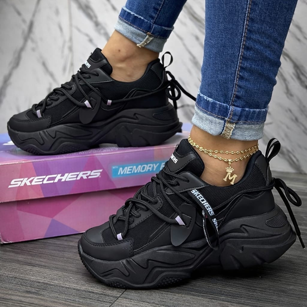 Tenis Skechers Dama Comodidad Ligera Transpirable Estilo Urbano Versátil