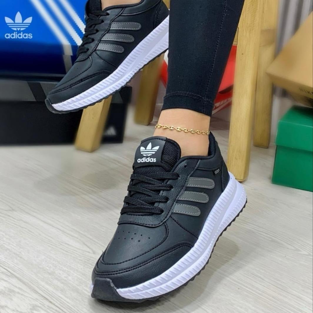 Tenis Adidas Tres Rayas Dama Diseño Urbano Cómodo Y Ligero