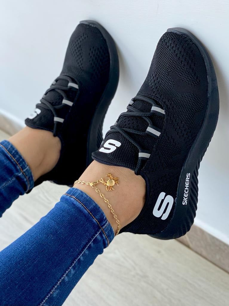 Tenis Skechers Dama Deportivos Cómodos Diseño Ligero Transpirable Estilo Urbano