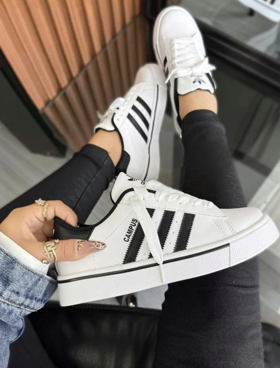 Zapatillas Adidas Campus Dama Diseño Urbano Clásico y Cómodo