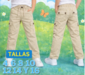 pantalon cargo niño